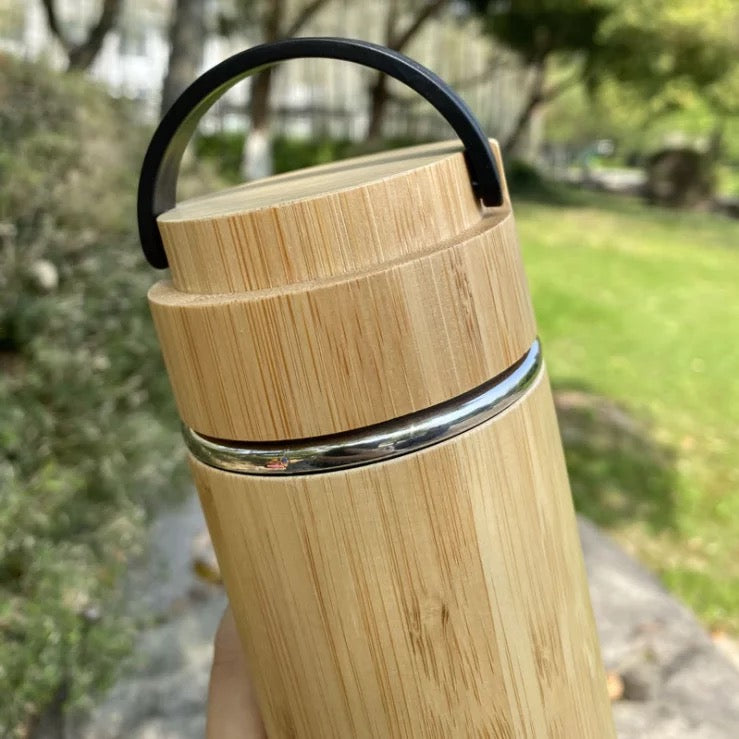 NOMUFLASK 500ml BambooEdition with bottle brush